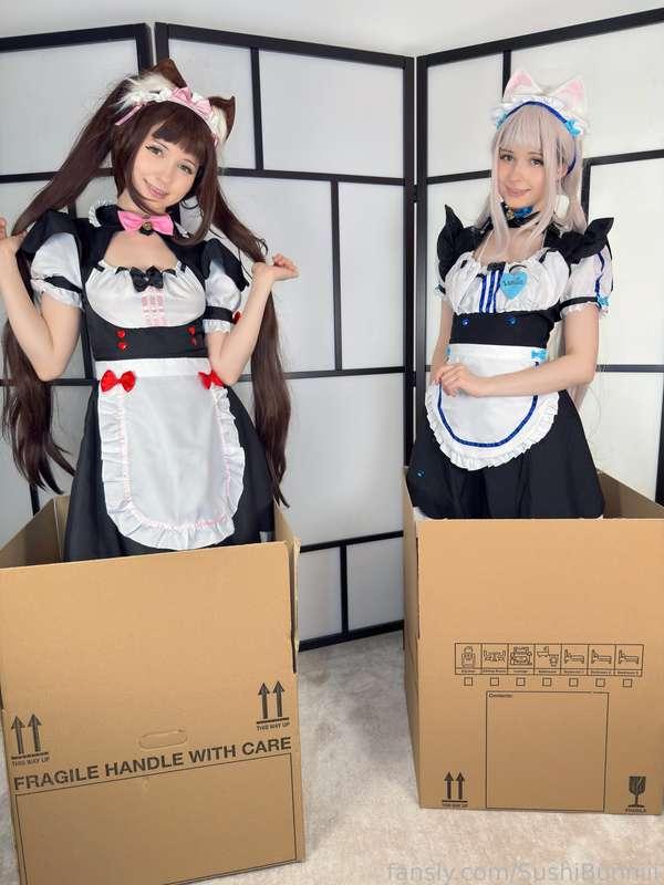 "Master! Will you please let Chocola and Vanilla live with you?! P-Pretty please!!" - Chocola
"Chocola and Vanilla will do anything Master desires~" - Vanilla
Would you say yes?

♡ Nekopara Chocola ショコラ &amp; Vanilla バニラ Cosplay Photoset ♡
#fyp #nekopara #chocola #vanilla #catgirl #cosplay #gamergirl #boobs #pussy #ass