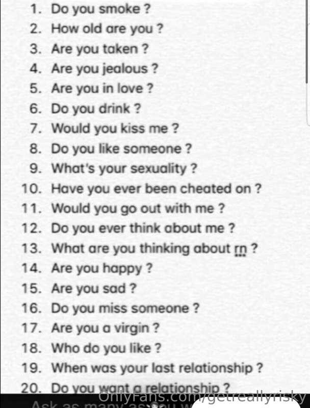 ***Wanna play a game to get to get to know me better??!*** 🥰..