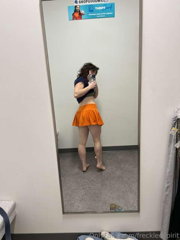 This skirt is a little short 