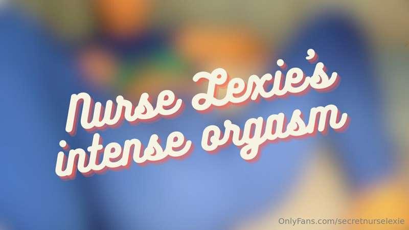 ***Nurse Lexie’s intense orgasm with bodywand, fingers and b..