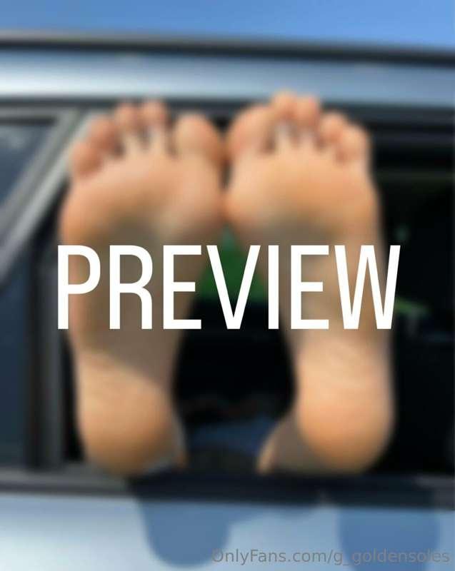 Just casually hanging my soft and meaty soles out the car wi..