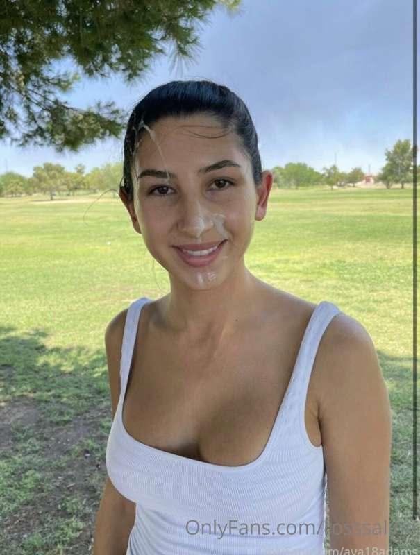 Her college professor gave her a facial after Econ class.  A..