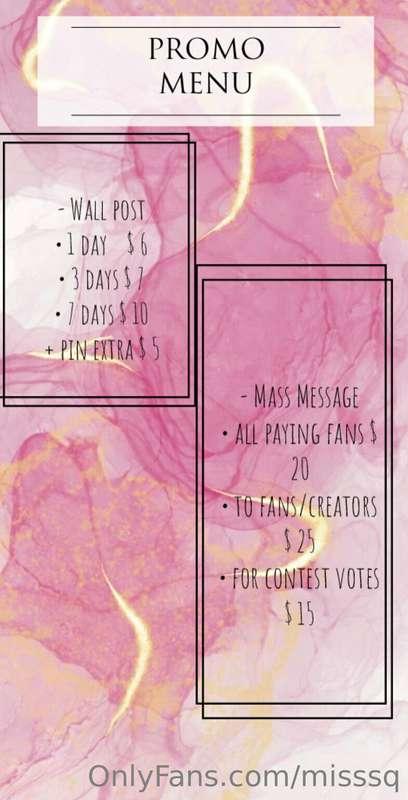 Looking for a promo?   I have 5.2 k active buying fans.