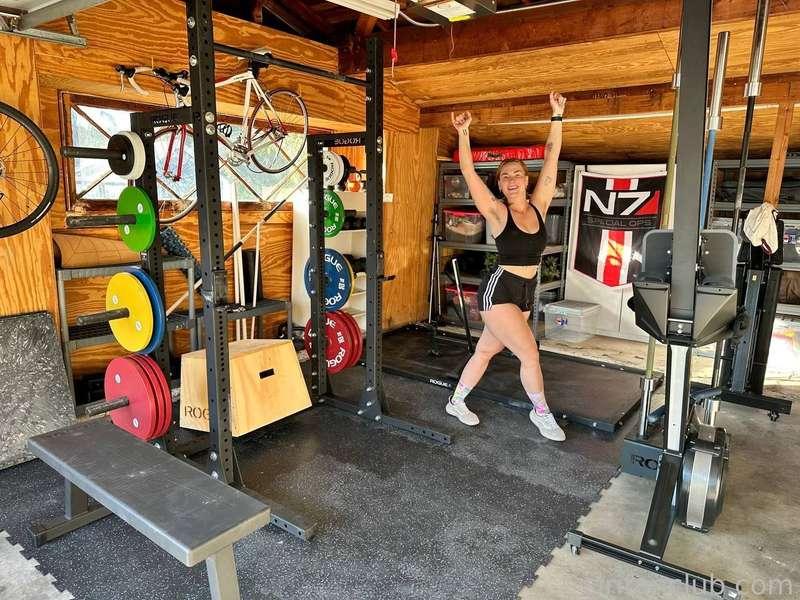 It’s not home until the home gym is set up!