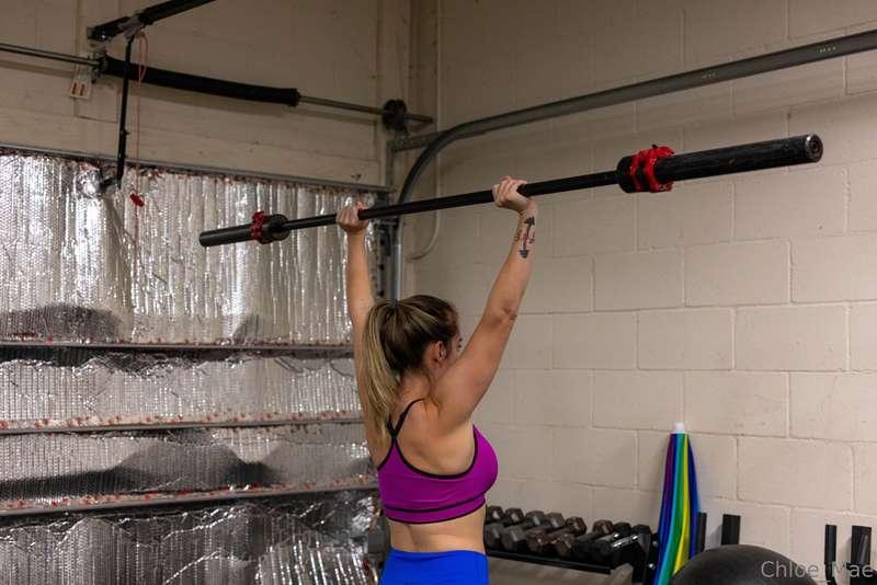 This may just be the 45lb bar but when that's almost half yo..