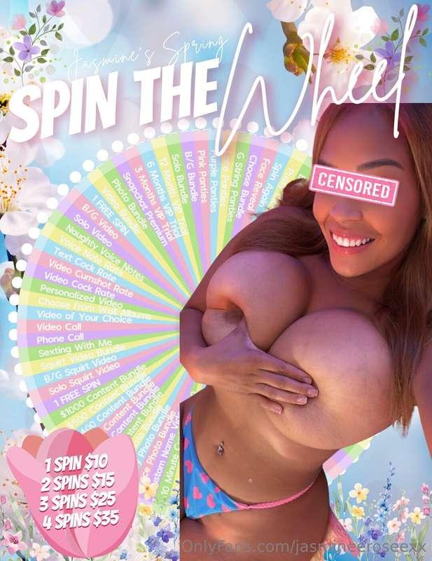 𝗝𝗮𝘀𝗺𝗶𝗻𝗲'𝘀 𝗦𝗽𝗿𝗶𝗻𝗴 𝗪𝗵𝗲𝗲𝗹 𝗦𝗽𝗶𝗻! 🌈☀️Spin now and get my latest s..