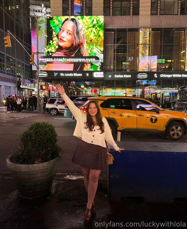 Never thought I’d be on a billboard in Times Square. 🥹