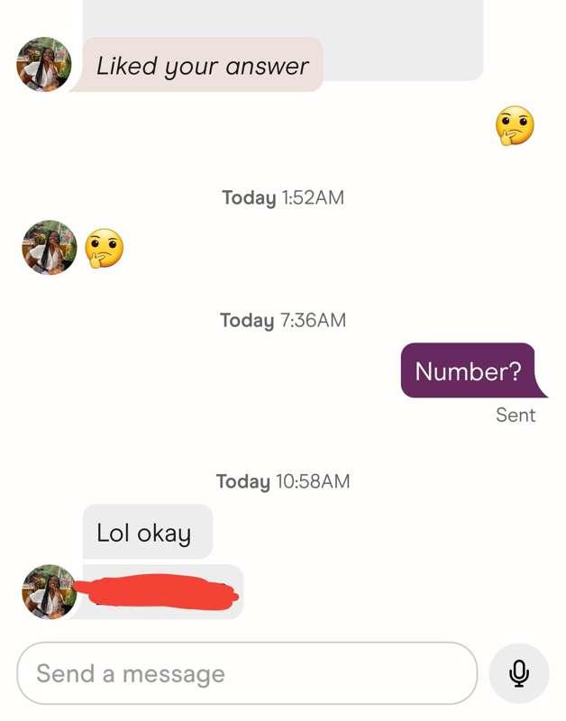 When you get lucky and use an emoji to get a number. LOL 👌🏽 ..