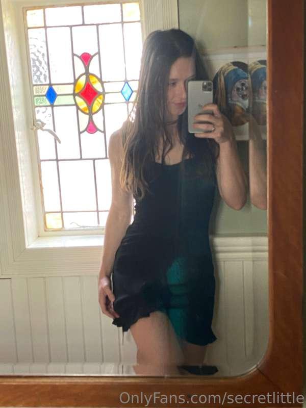 Do you like what's hiding underneath my dress? 😈
