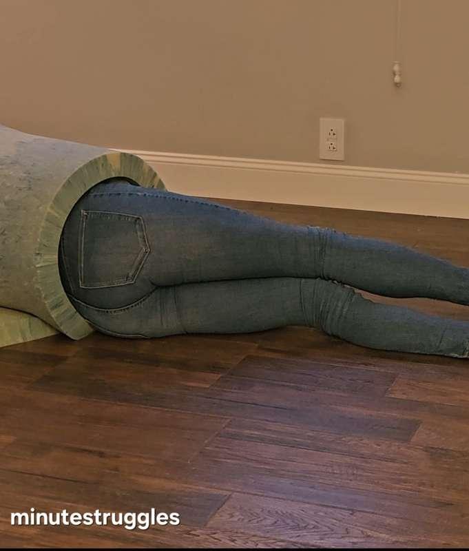 Wrapped Up Tightly Stuck In Tight Jeans