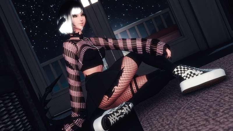Your goth girlfriend at home
