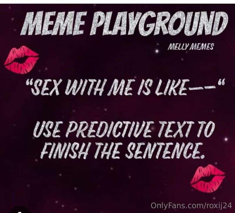 Sex with Me is like not really the thing that is the most in..