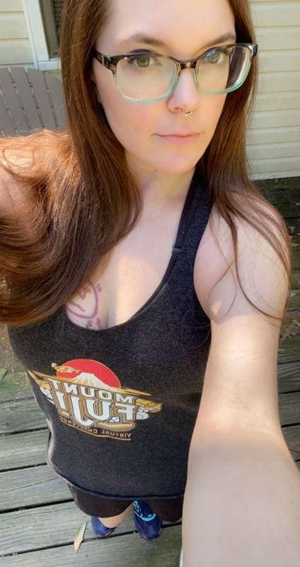 Getting ready for my workout. 