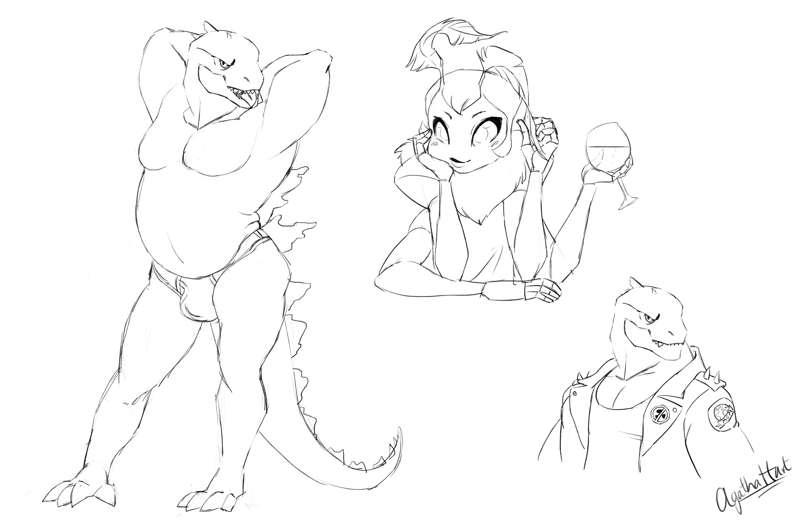 Godzilla (and Mothra) furs