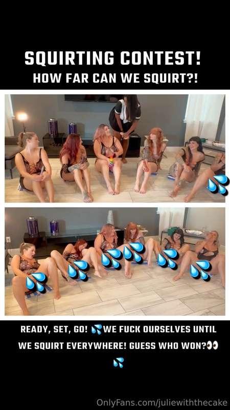 ***SQUIRTING CONTEST*** You don’t want to miss this one!! 💦💦..