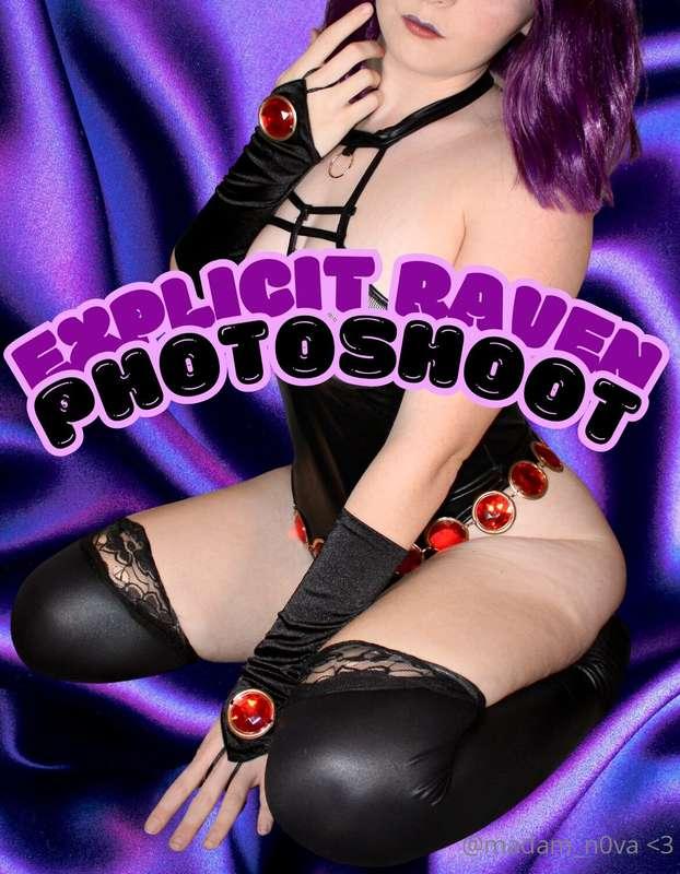 ## Explicit Raven Photoshoot! 💜 
• **37 Sexy Nude Cosplay Ph..