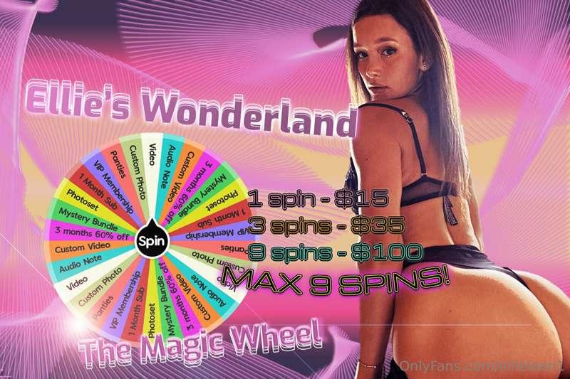 ***Ellie's Magic Wheel is back!*** 🎡✨ Are you feeling lucky ..