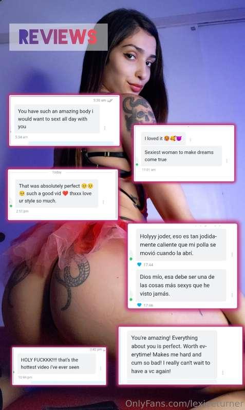 I love your reviews 💜