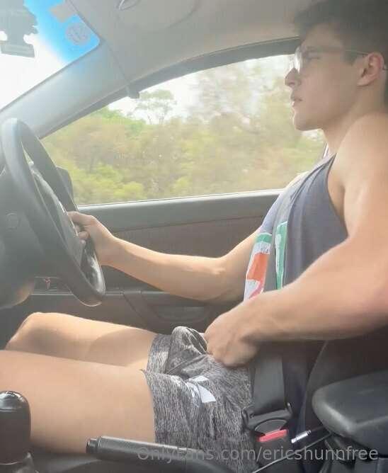 Was hard in the car🍆so had to play with myself so it would g..