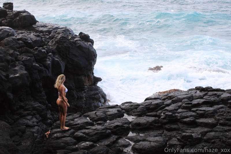 over here standing on old lava 
