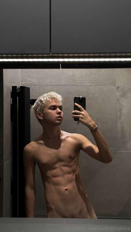 I wanna push you up against the mirror and watch your face a..