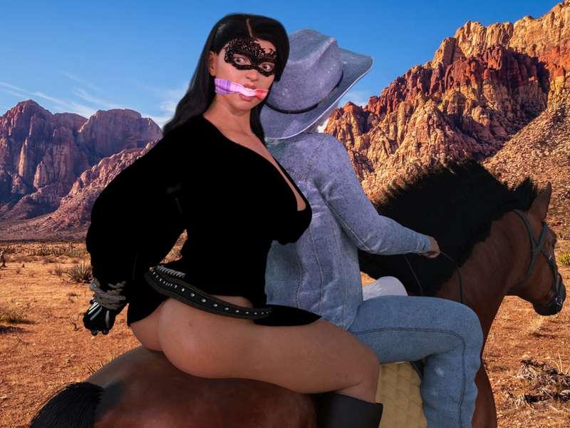 Riding bareback…
