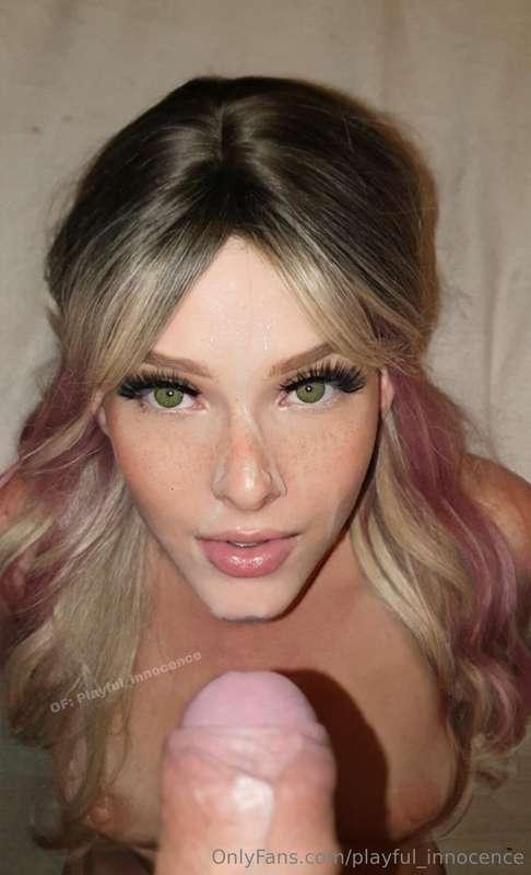 Would you kiss me with your cum on my face? 😳