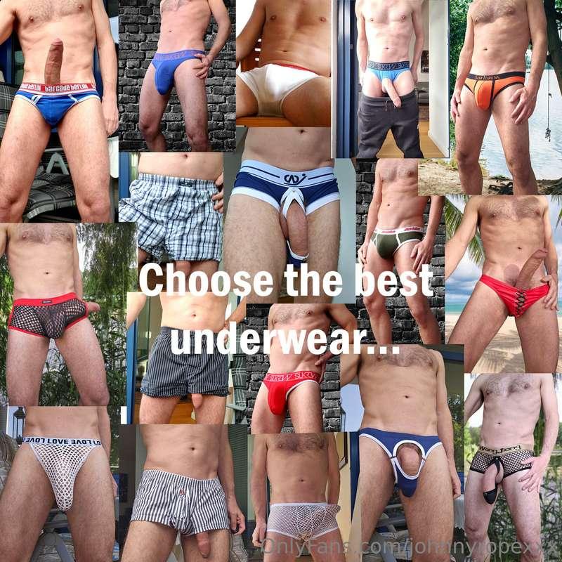 Choose the best underwear by replying with the number (in th..