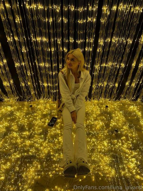 And I like to sit under the stars, or gaze up at them, I lik..