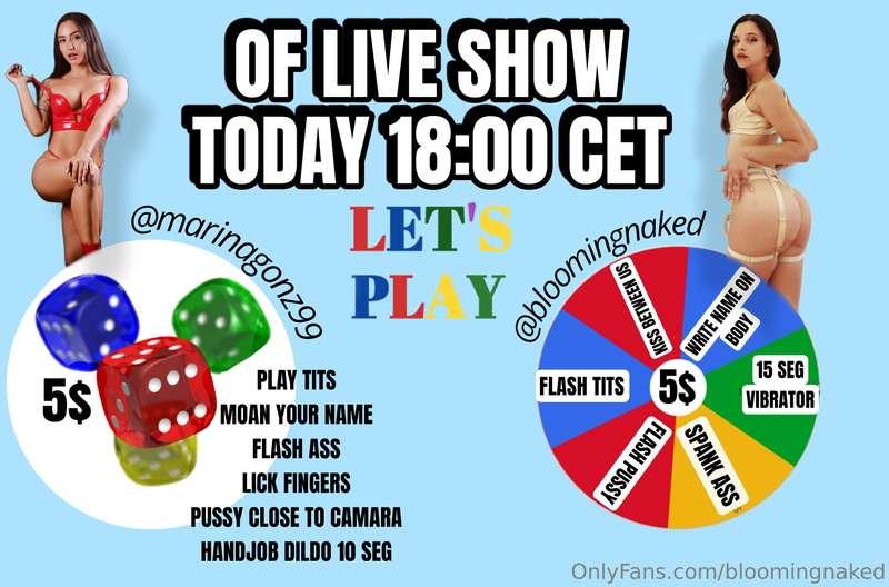 LIVE SHOW TODAY🥵🥵🥵
WILL YOU BE THERE?❤️