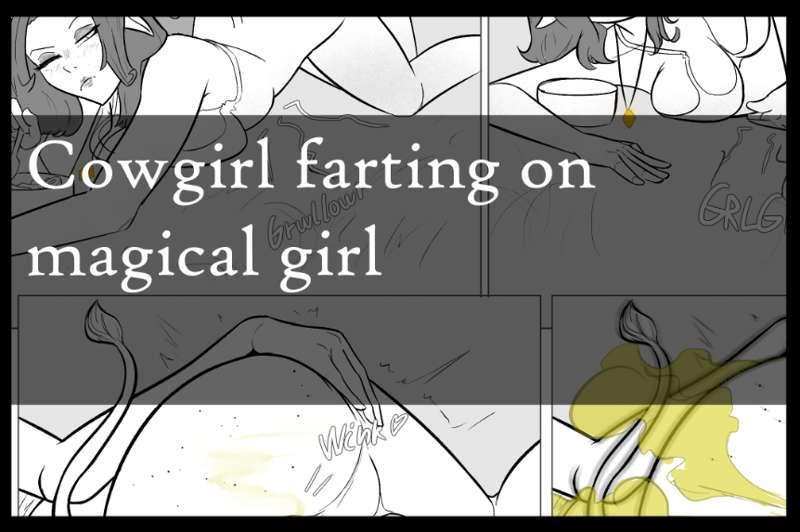Request: Cowgirl farting on magical girl (+poob alt in attachments)