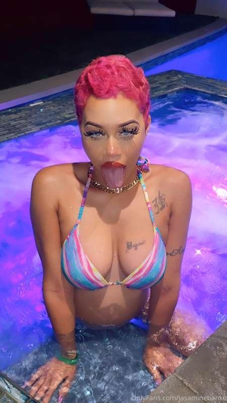 Fun fact: My mouth is as well as the pool