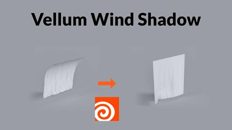 How to Use Vellum Wind Shadow in Houdini 20