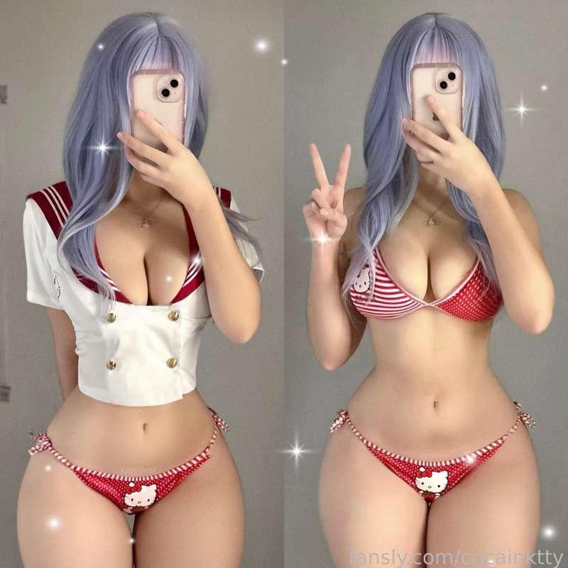 lewd and nude pics with this outfit coming tomorrow !! &lt;3 (+ videos 🤭)