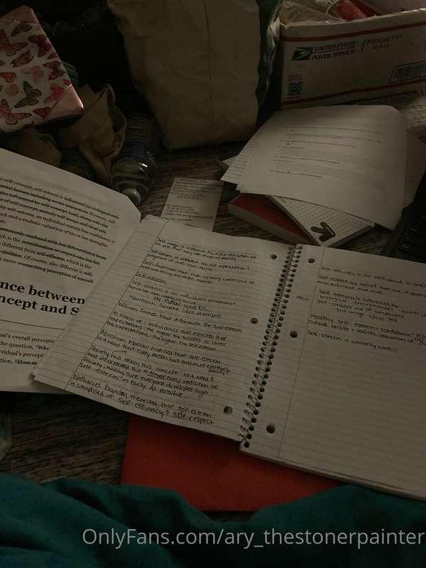 Studying hard after a nice week off. Last week was spring br..