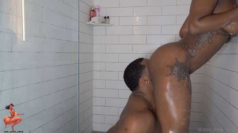 I was easy taking a shower when this BBC surprised me and ju..