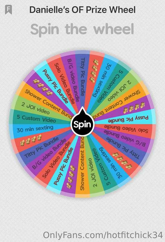 Ready to spin my wheel??  💋💋 Lets play and see what you win!..