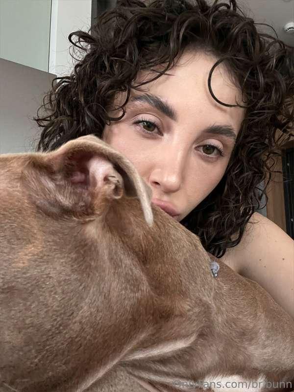 Saturday without makeup, with my favorite dogs 🐶 and a cup o..