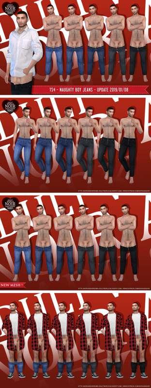 TS4 - Naughty Guy Jeans - Update 2019/01/08