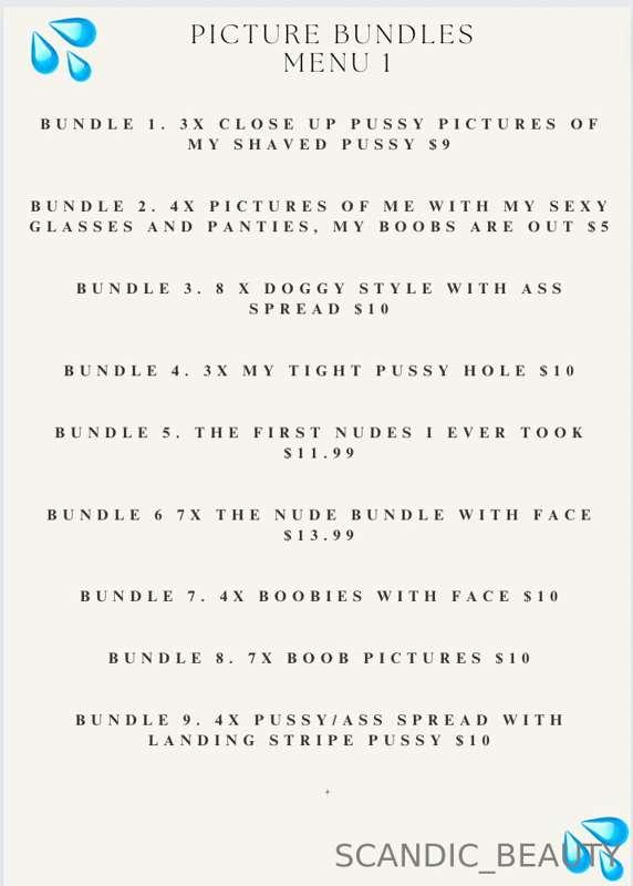 ***NEW MENU WITH PRICES & DESCRIPTON***   
PICTURE BUNDLE NR..