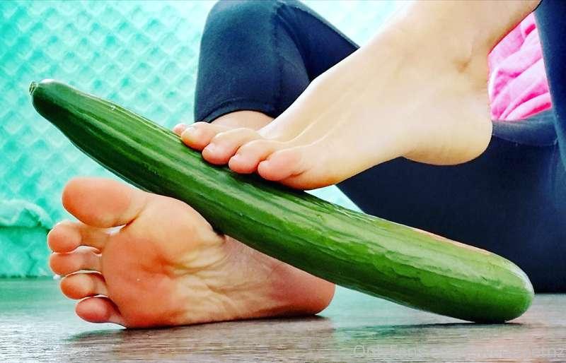 Will you eat this once I've Squished it?#sweetfeet #sexyfeet..