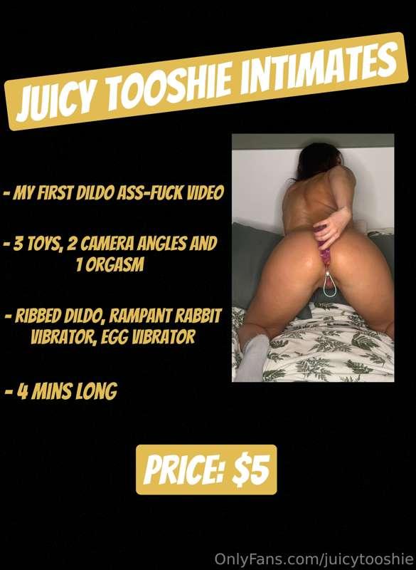 *NEW! Juicy Tooshie Intimates: MY FIRST DILDO ASS FUCK!* 😍

..