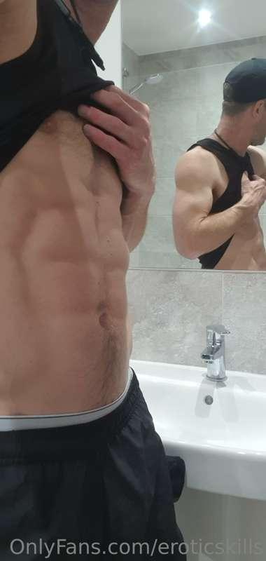 Started work on arms and abs....