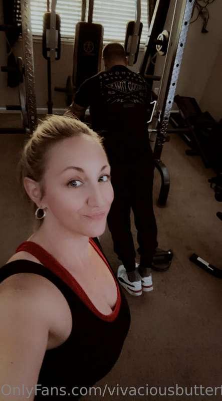 Work out with my baby… @bigdog717  (preview pic) 
And tease ..