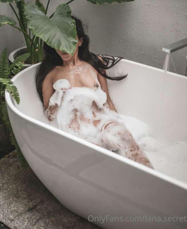 I'm sitting in the bath tub, you are standing at the door, w..