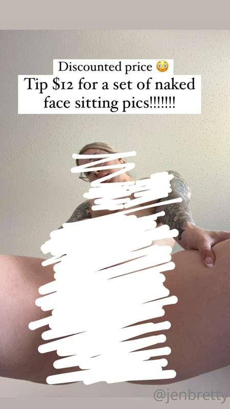 Edit: sent! Tip $12!!! I wanna send some naked face sitting ..