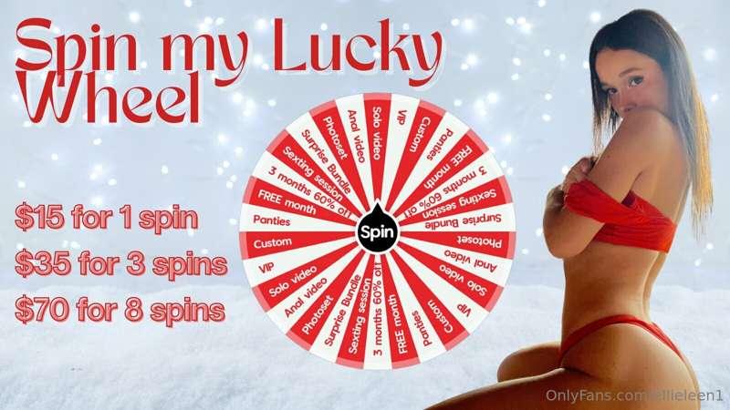 I'm not done spoiling u! 🥰🎁 Spin my naughty wheel and let me..