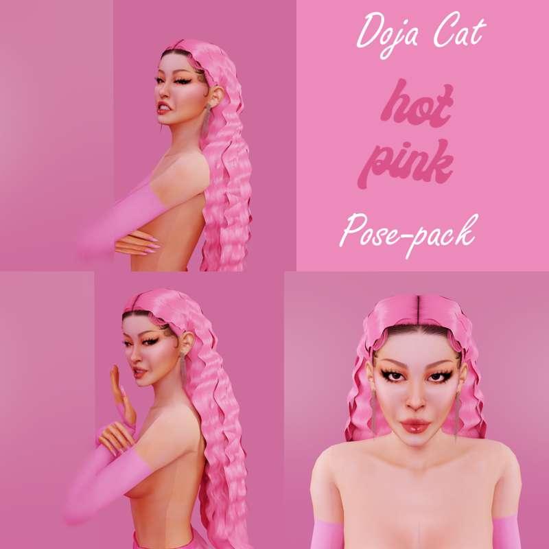 Doja Cat Hot Pink Pose-pack