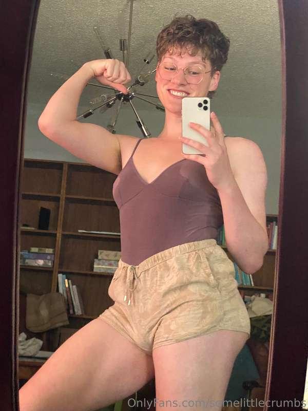 Got just a little sweaty doing yoga! This heat tho.How else ..