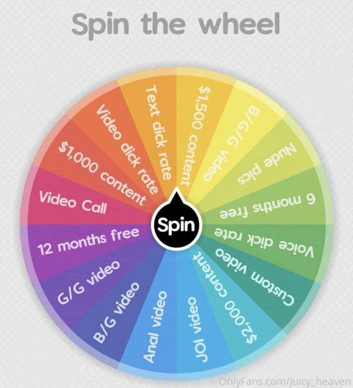 𝐋𝐄𝐓‘𝐒 𝐏𝐋𝐀𝐘 𝐀 𝐆𝐀𝐌𝐄! 💖🙊👅 Tip $9 for 2 spins OR $16 for 8 spins..